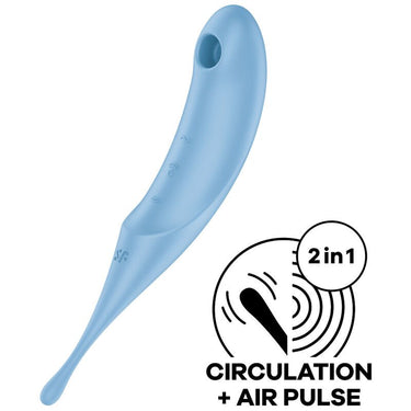 Twirling Pro Stimolatore Ibrido Air-Pulse e Vibrazione, Silicone Waterproof